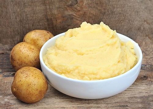 Mashed potatoes potato on the house